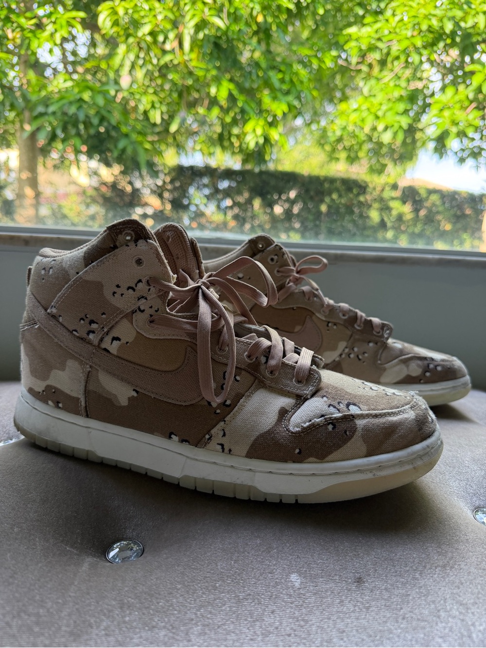 Women’s Nike Dunk High "Desert Camo" {Preloved}